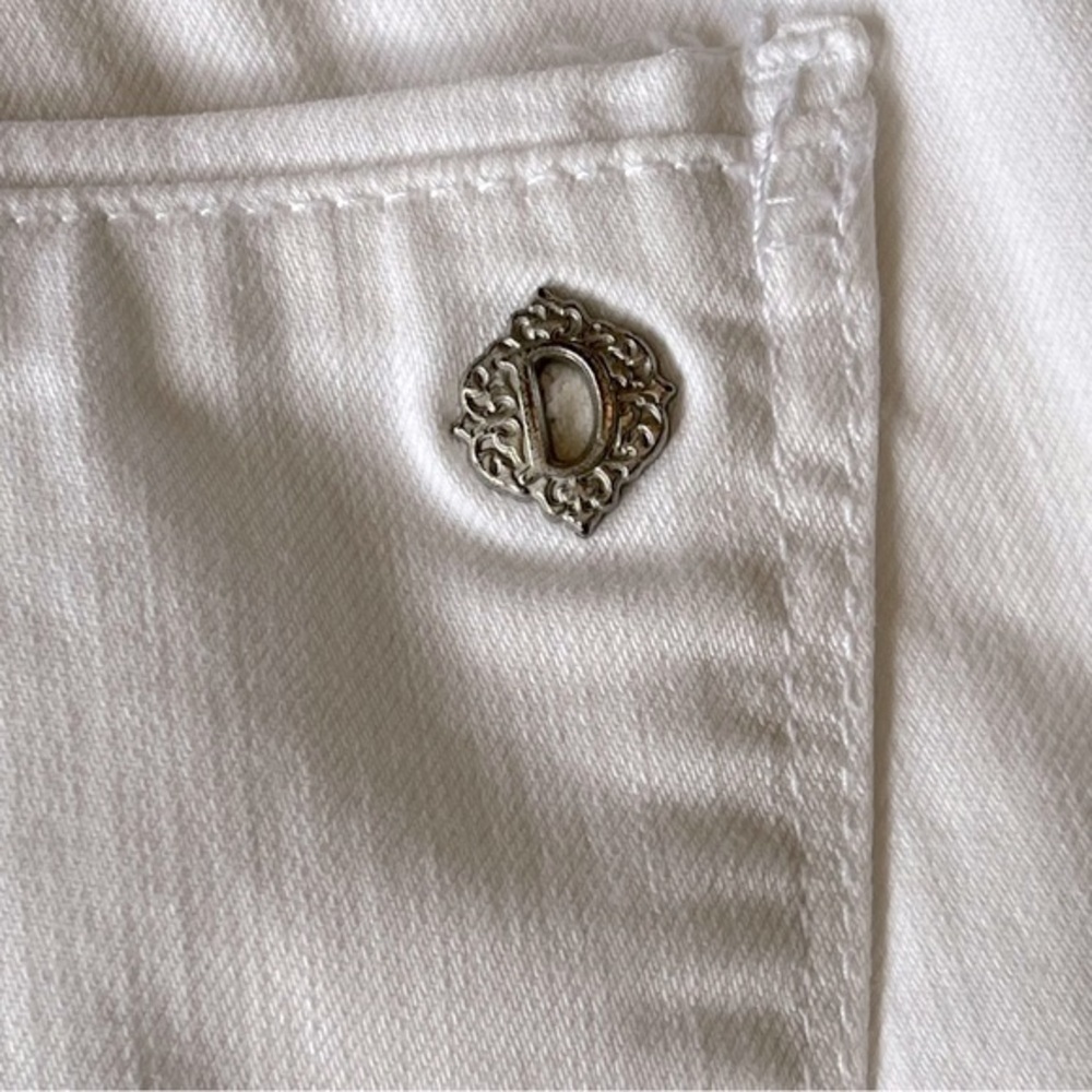 Democracy AbSolution Pintuck White Jeans Women’s Size 4 - Picture 7 of 9